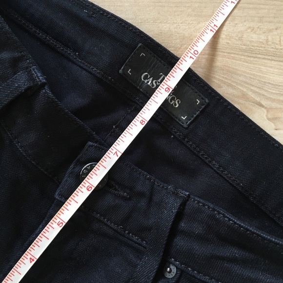 Aritzia Castings Jet Black Mid-rise Cropped Skinny Jeans - Picture 2 of 8